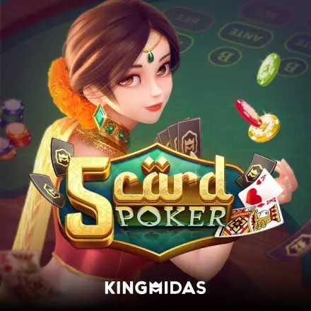 5 Card Poker slot visual from King Midas available on oscarspinpl.com