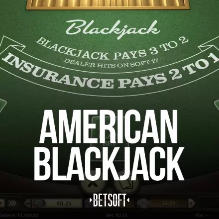 Play the American Blackjack slot by Betsoft Gaming on Oscarspin