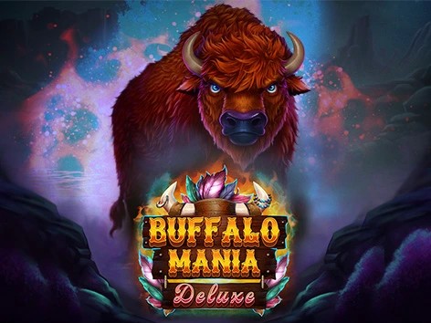 Buffalo Mania Deluxe logo – Slots by Light &amp; Wonder at Oscarspin
